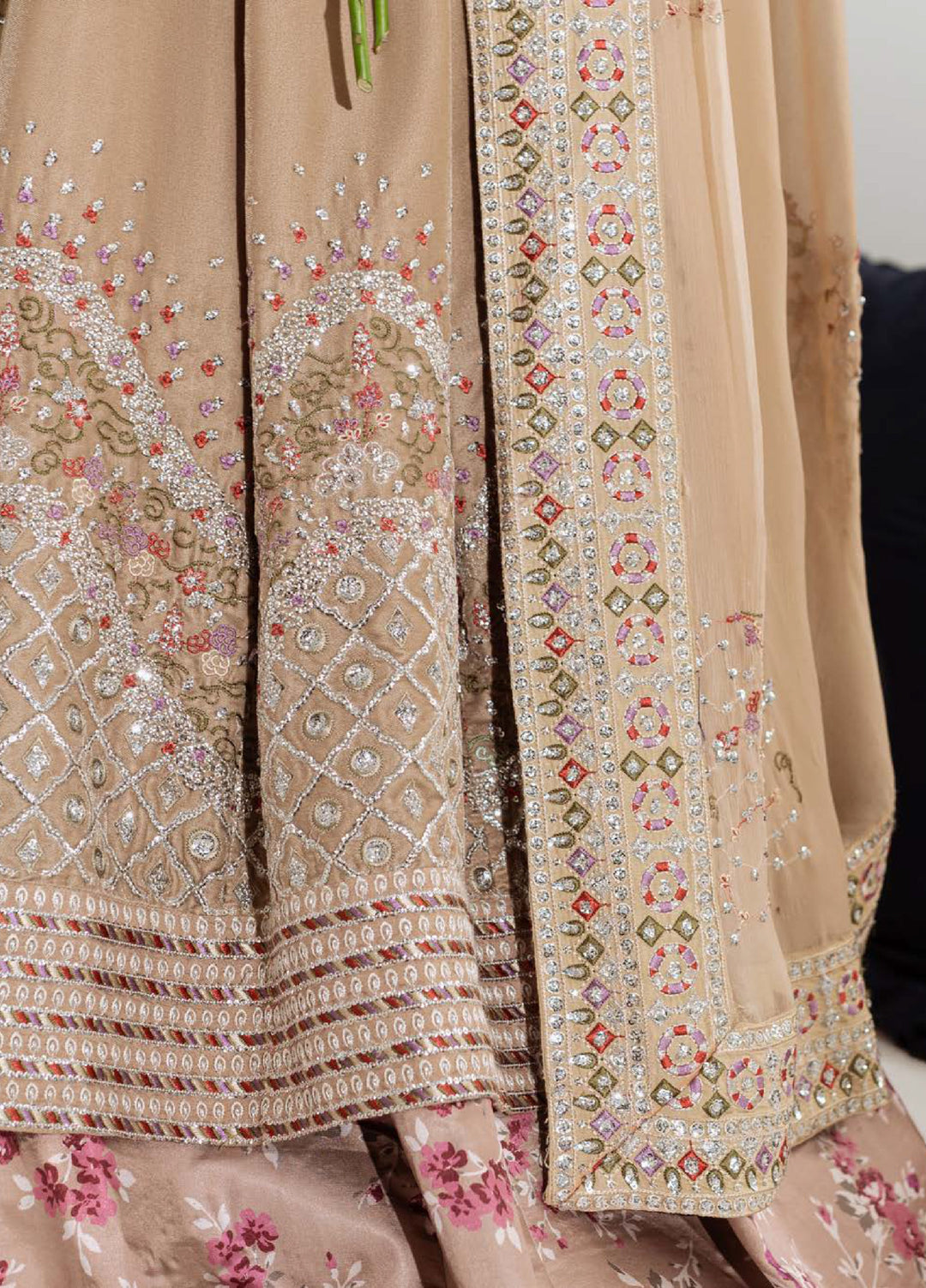 Maya by Nureh Unstitched Velvet Embroidered 3 Piece Suits NU25MV NW-108 - Festive Collection