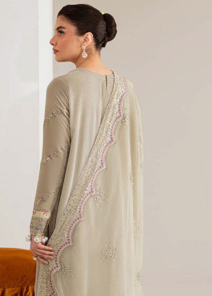 Maya by Nureh Unstitched Velvet Embroidered 3 Piece Suits NU25MV NW-111 - Festive Collection