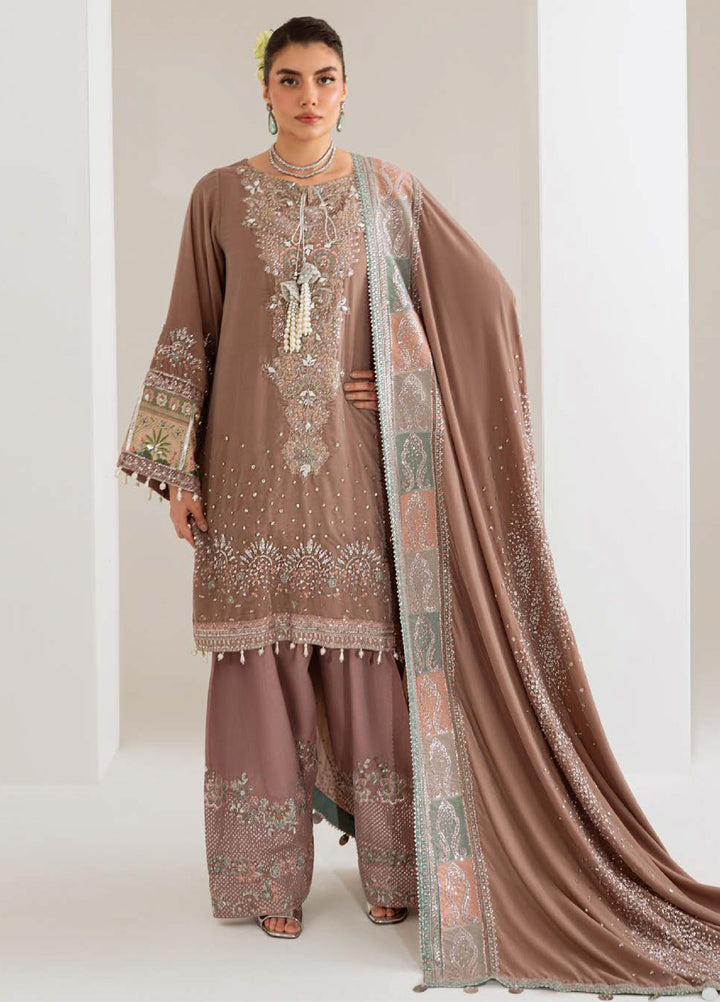 Maya by Nureh Unstitched Velvet Embroidered 3 Piece Suits NU25MV NW-112 - Festive Collection