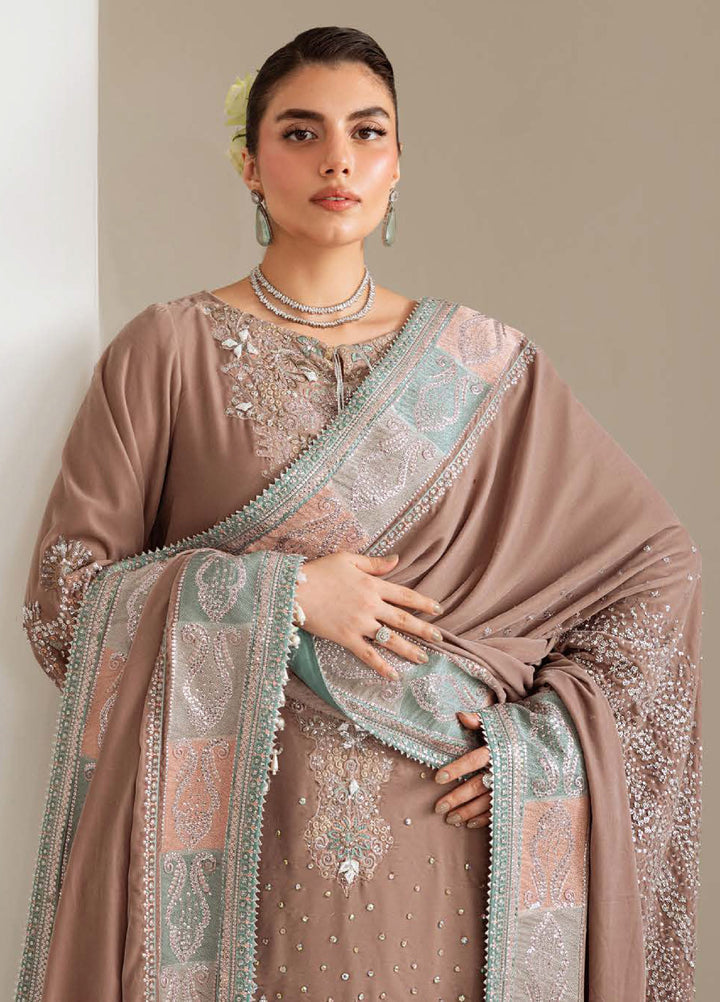 Maya by Nureh Unstitched Velvet Embroidered 3 Piece Suits NU25MV NW-112 - Festive Collection