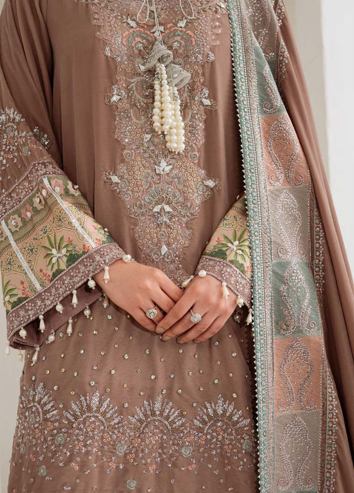Maya by Nureh Unstitched Velvet Embroidered 3 Piece Suits NU25MV NW-112 - Festive Collection