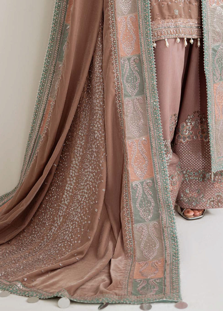 Maya by Nureh Unstitched Velvet Embroidered 3 Piece Suits NU25MV NW-112 - Festive Collection