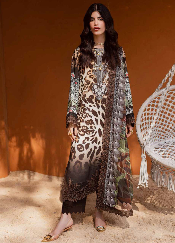 Nureh Embroidered Linen Suits Unstitched 3 Piece NU25GEU NWG-85 - Winter Collection