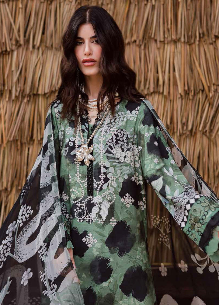 Nureh Embroidered Linen Suits Unstitched 3 Piece NU25GEU NWG-86 - Winter Collection