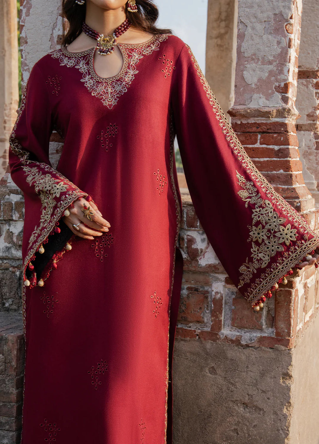 Nooraniyat by Izel Embroidered wool Suits Unstitched 3 Piece IZ25NW Naqsh - Winter Collection