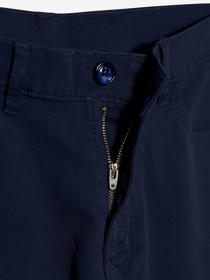 Brumano Solids Cotton Trouser Navy Blue Five Pocket Trouser