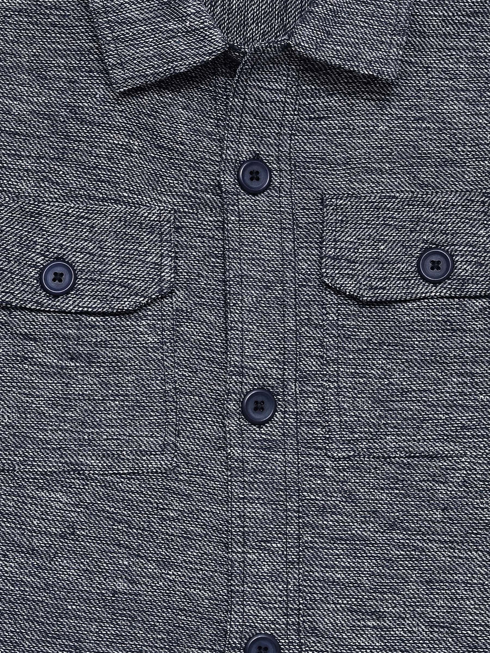 Brumano Mens RTW Solids Cotton Shirt Suit Navy Blue N Beige With Flat Pockets Winter Collection