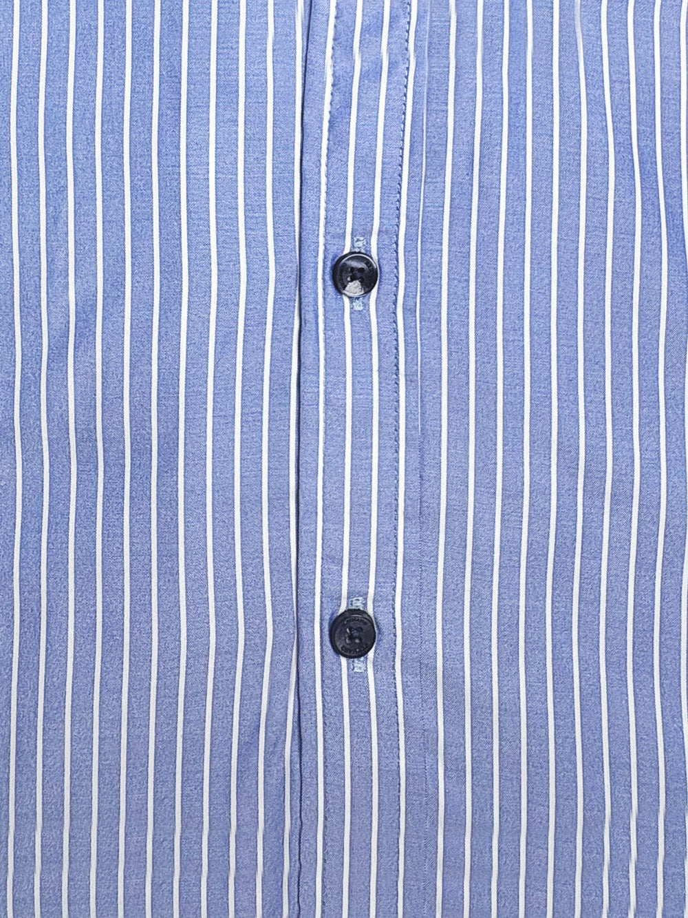 Brumano Ready To Wear Shirts Men 1 Piece Cotton Navy Blue Light Weight Striped Shirt 0-31-025-4510 - Summer Collection