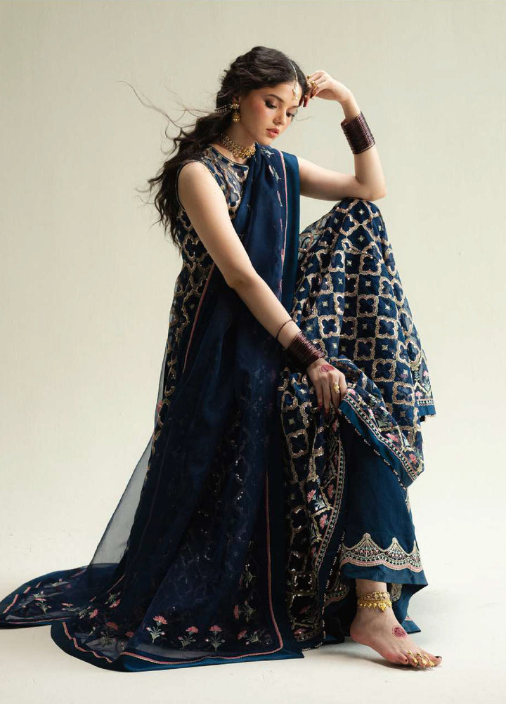 Zara Shahjahan Unstitched Wedding Embroidered Organza Suits 3 Piece ZS25WU D-1 Nazaara - Wedding Collection