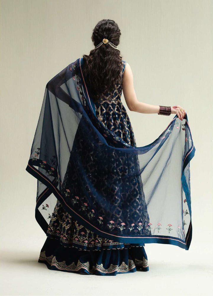 Zara Shahjahan Unstitched Wedding Embroidered Organza Suits 3 Piece ZS25WU D-1 Nazaara - Wedding Collection