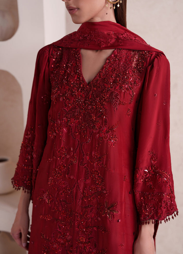Pari Naz by Neeshay Unstitched Embroidered Silk 3 Piece Suit NSH26UPN RAMEEN - Wedding Collection