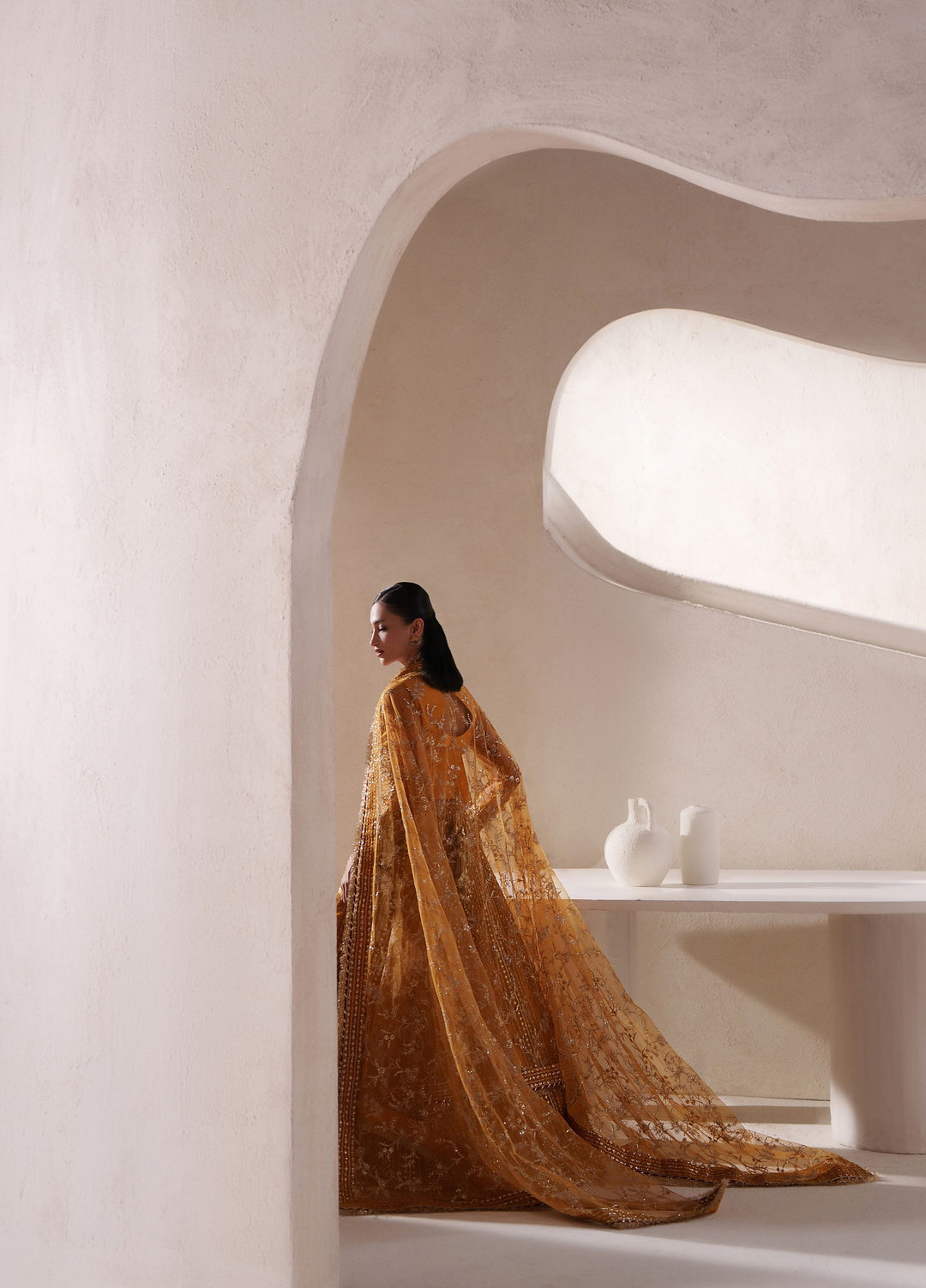 Pari Naz by Neeshay Unstitched Embroidered Net 3 Piece Suit NSH26UPN ZARIN - Wedding Collection
