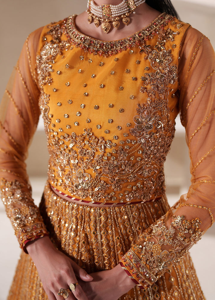 Pari Naz by Neeshay Unstitched Embroidered Net 3 Piece Suit NSH26UPN ZARIN - Wedding Collection
