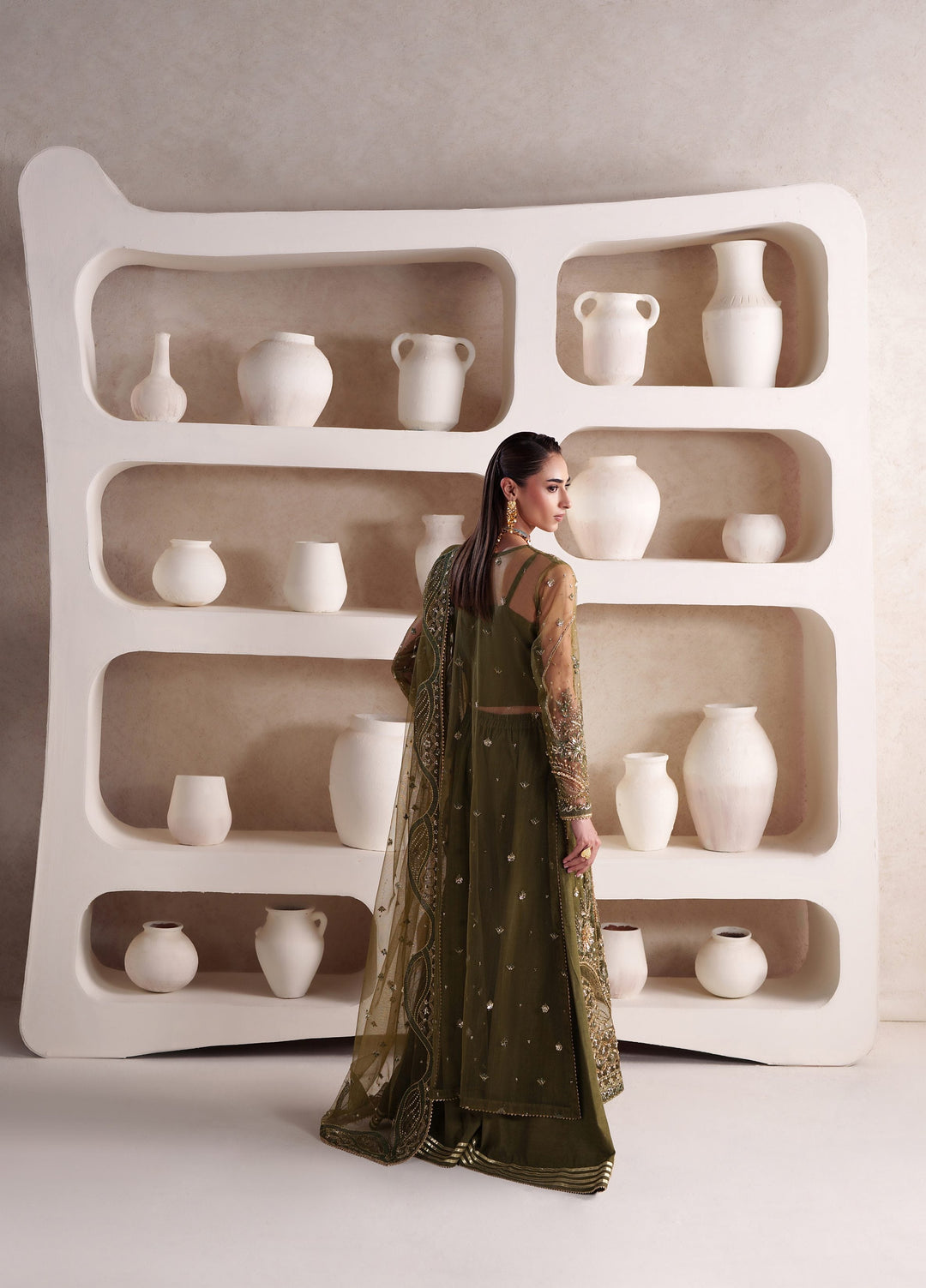 Pari Naz by Neeshay Unstitched Embroidered Net 3 Piece Suit NSH26UPN ZARRISH - Wedding Collection