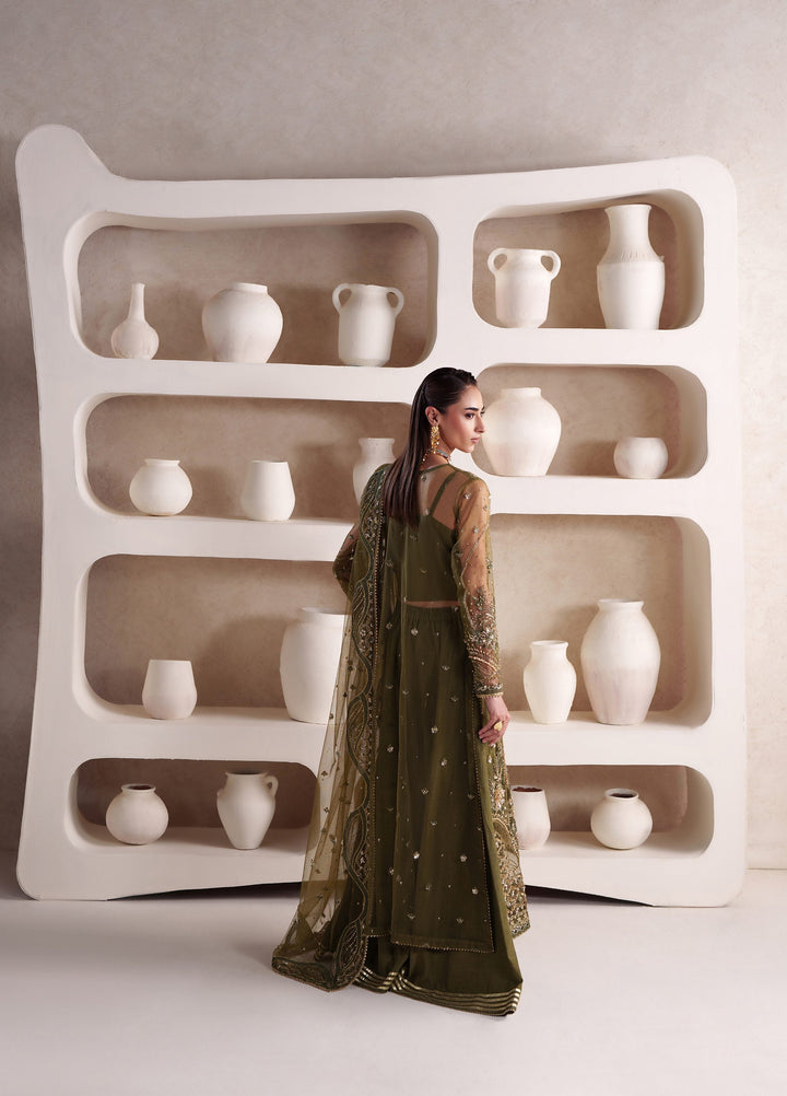Pari Naz by Neeshay Unstitched Embroidered Net 3 Piece Suit NSH26UPN ZARRISH - Wedding Collection