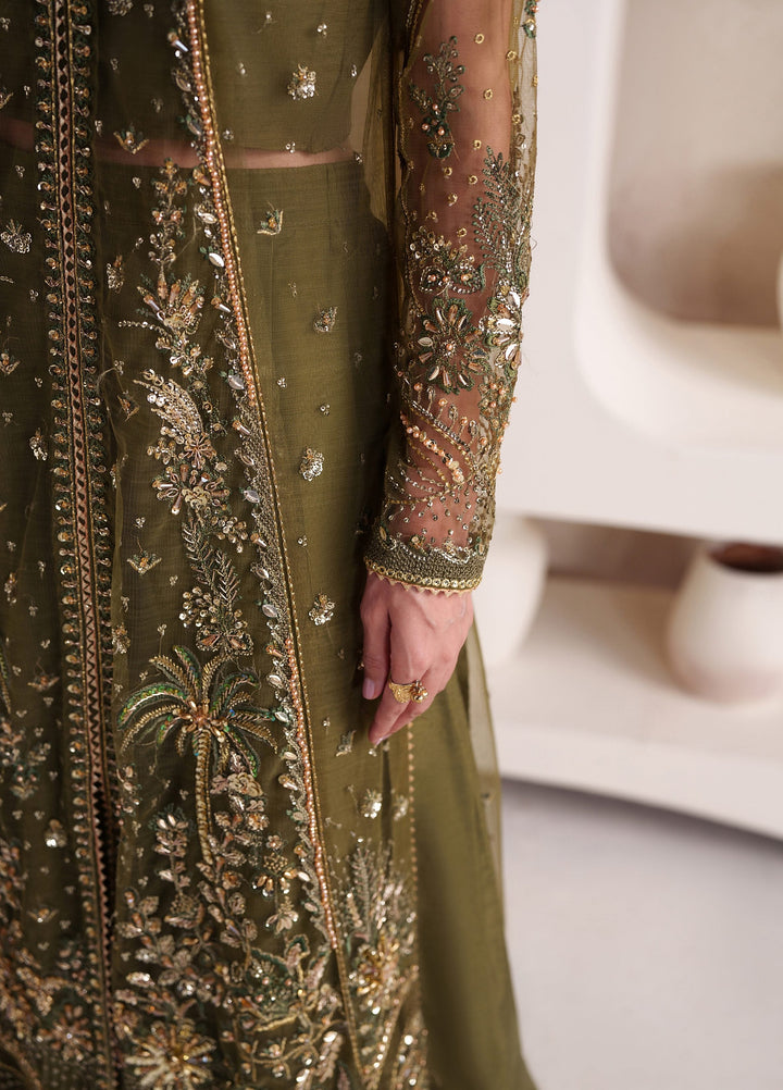 Pari Naz by Neeshay Unstitched Embroidered Net 3 Piece Suit NSH26UPN ZARRISH - Wedding Collection