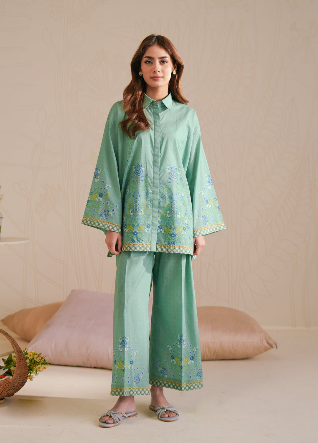 Cross Stitch Unstitched Lawn Printed Lawn 2 Piece Suit CS26UD D-15 Spring Bell - Summer Collection
