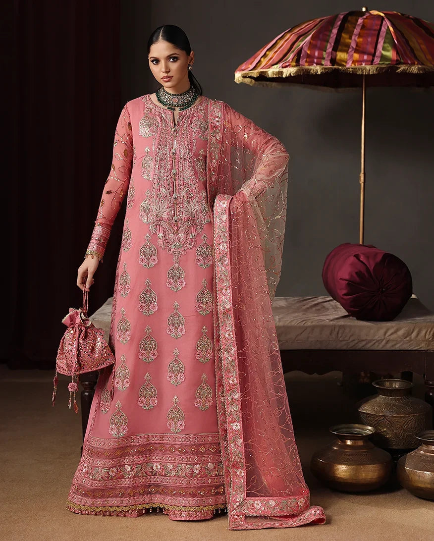 Royale Eternel by Roheenaz Unstitched Embroidered Chiffon 3 Piece Suit RN26URE Noble Allure RUNCH260105 - Wedding Collection