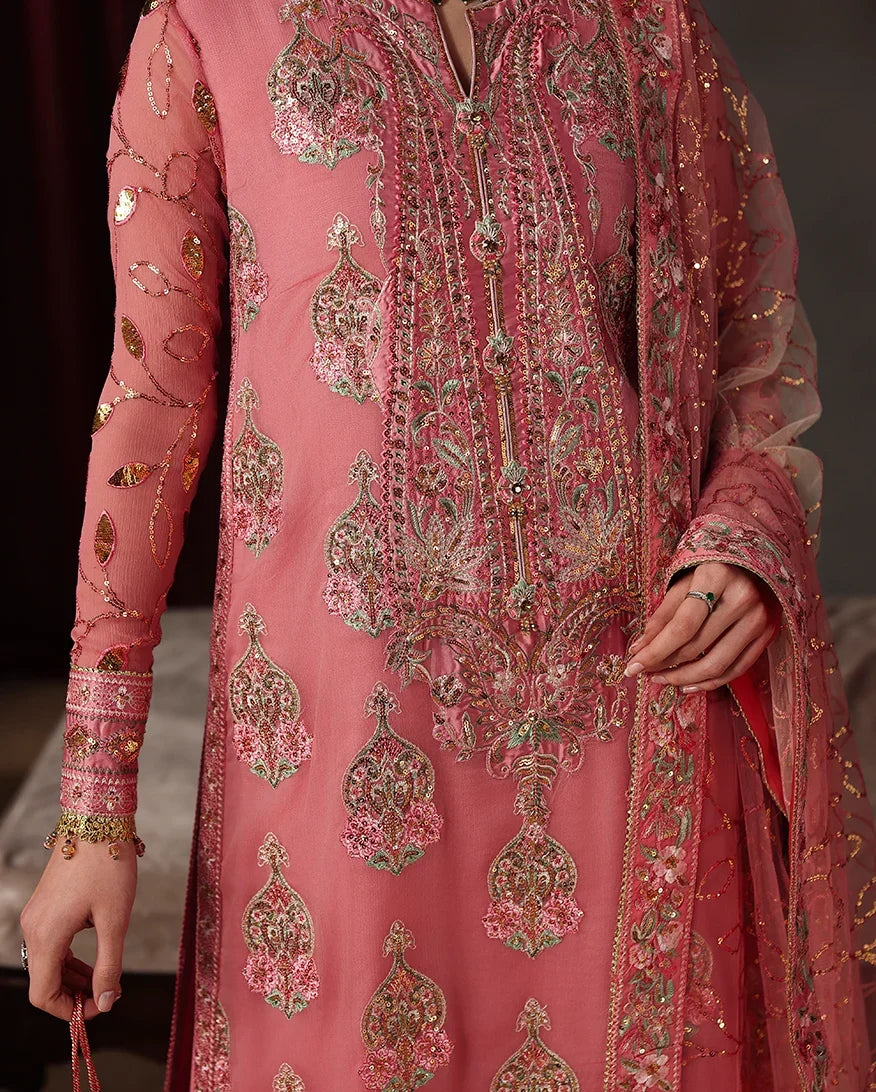 Royale Eternel by Roheenaz Unstitched Embroidered Chiffon 3 Piece Suit RN26URE Noble Allure RUNCH260105 - Wedding Collection