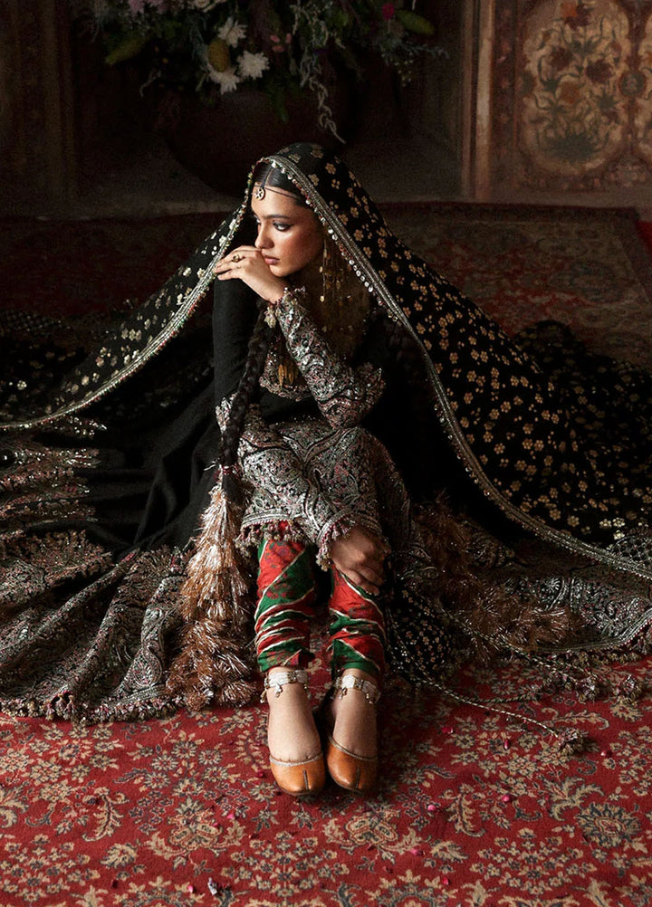 Massarat by Hussain Rehar Embroidered Raw Silk Suits Unstitched 3 Piece HRR25MU Noor Jehan - Festive Collection