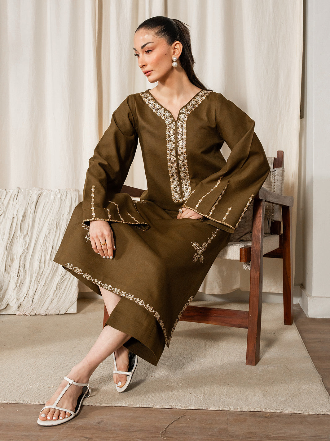 Izel Women Pret Embroidered Karandi 2 Piece Suit Norelle - Summer Collection