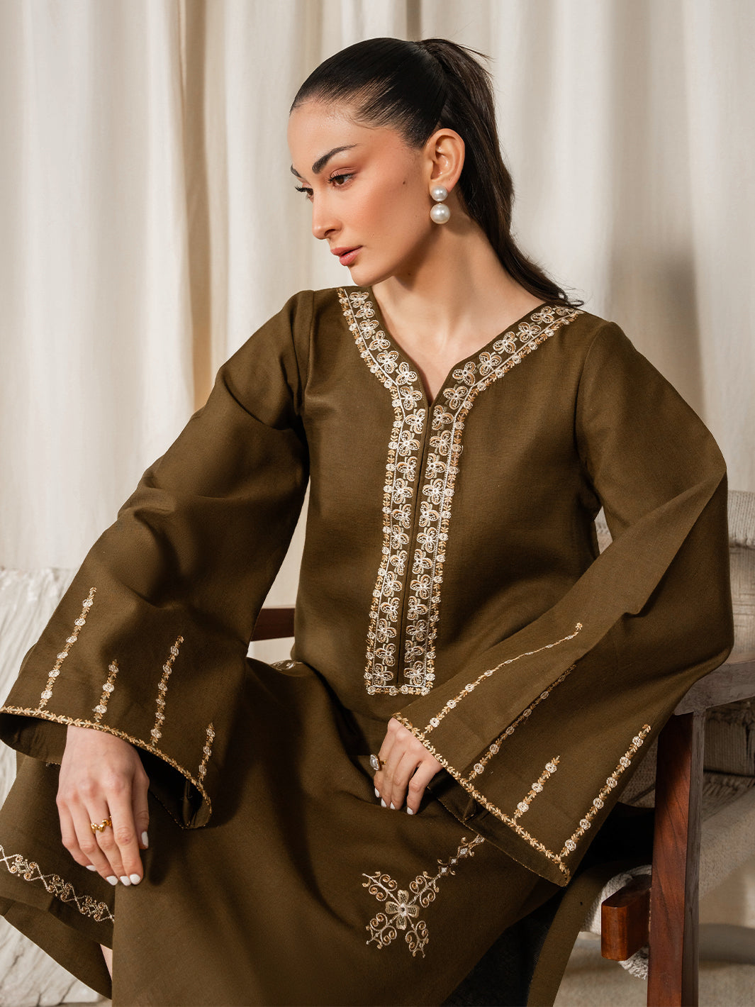 Izel Women Pret Embroidered Karandi 2 Piece Suit Norelle - Summer Collection