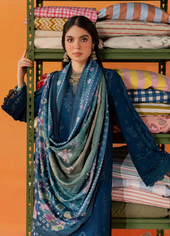 Bazar by Nureh Unstitched Embroidered Leather Peach 4 Piece Suit NU26UBL NE-291 - Festive Collection