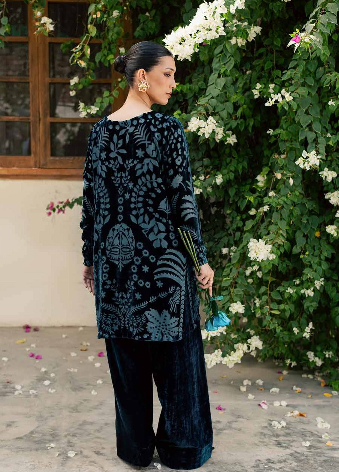 Ballerina by Nureh Unstitched Embroidered Velvet 2 Piece Suit NU26UVB Ballerina NU2-226 - Festive Collection