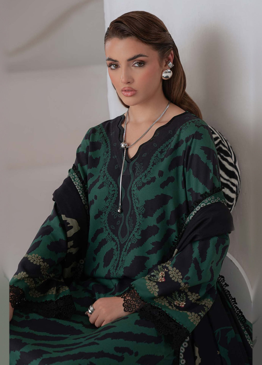 Signature Prints by Nureh Unstitched Printed Marina 3 Piece Suit NU26USM SP-221 - Casual Collection