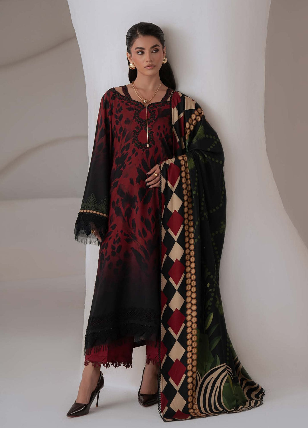 Signature Prints by Nureh Unstitched Printed Marina 3 Piece Suit NU26USM SP-222 - Casual Collection