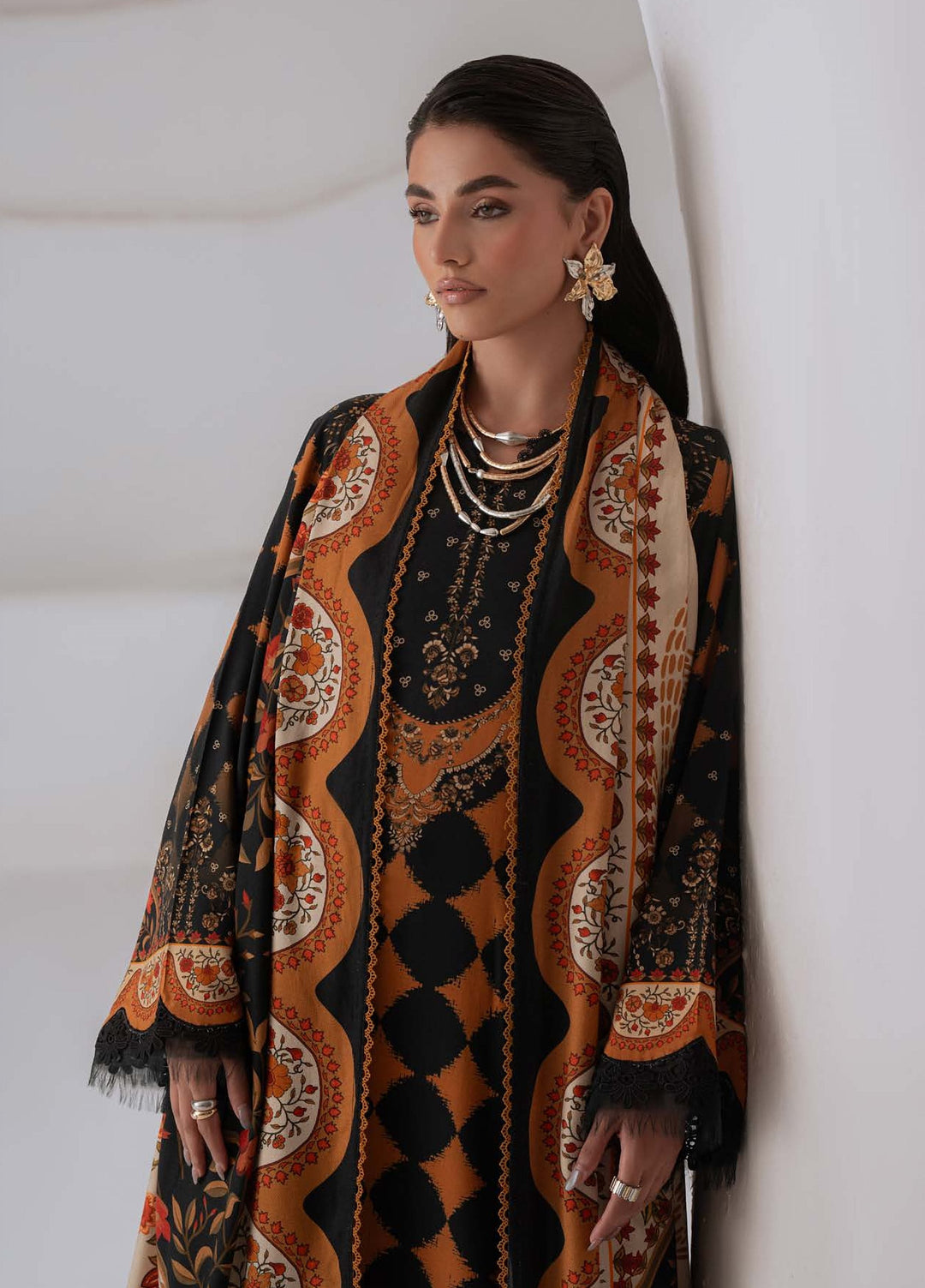 Signature Prints by Nureh Unstitched Printed Marina 3 Piece Suit NU26USM SP-226 - Casual Collection