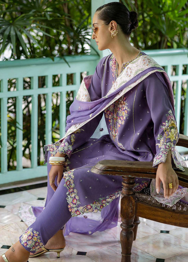 Nuvera by Mushq Hemline Embroidered Raw Silk Suits Unstitched 3 Piece MQ25NF D-01 Elaris - Festive Collection