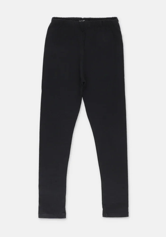 Ochre RTW Solids Cotton Tights Girls 1 Piece OJL-01-Black - Summer Collection