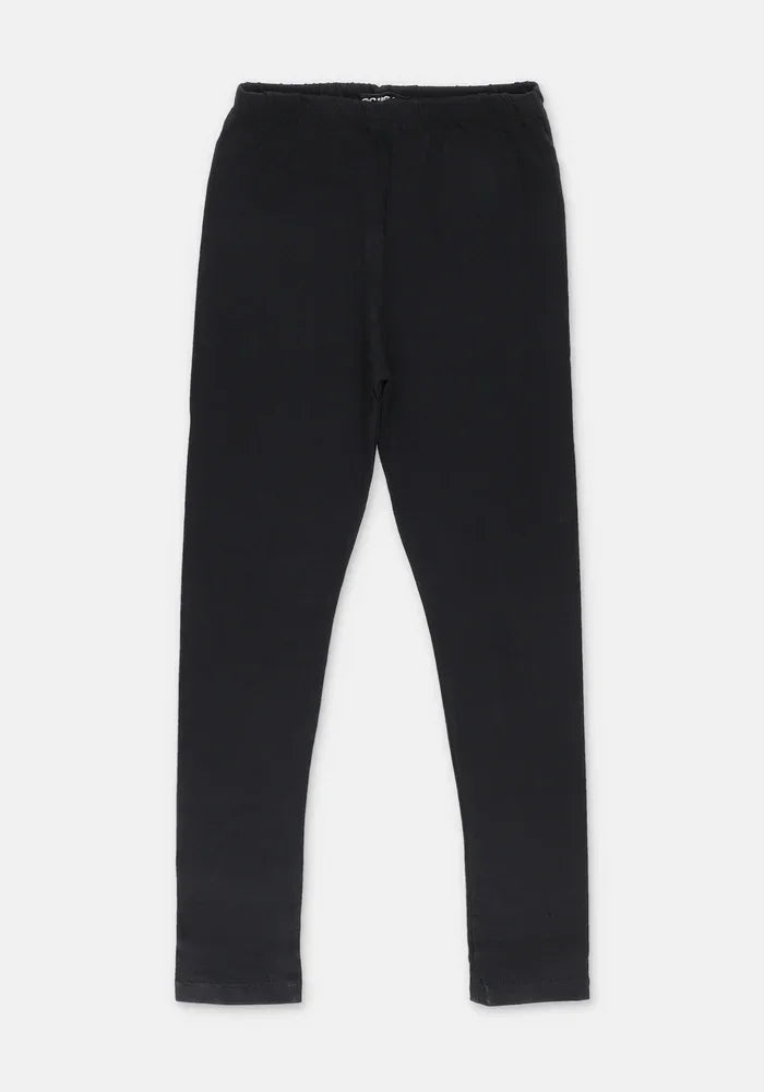 Ochre RTW Solids Cotton Tights Girls 1 Piece OJL-01-Black - Summer Collection