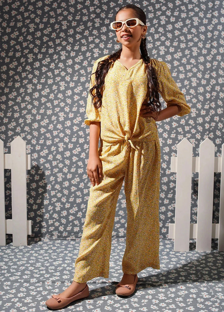 Ochre RTW Printed Girls 2 Piece Georgette Co-ords OWCR-02 - Winter Collection