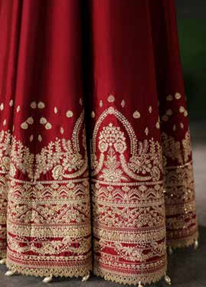 Verve Silk Edit by Emaan Adeel Unstitched Embroidered Raw Silk 3 Piece Suit EA26UVF Onyx Muse - Festive Collection
