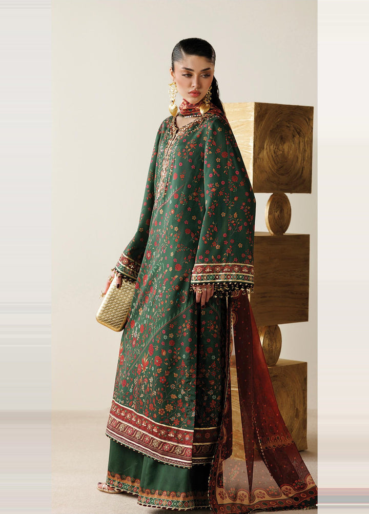 Orlina by Jazmin Unstitched Printed Rawsilk 3 Piece Suit JZ26UO OR26-D01 - Festive Collection