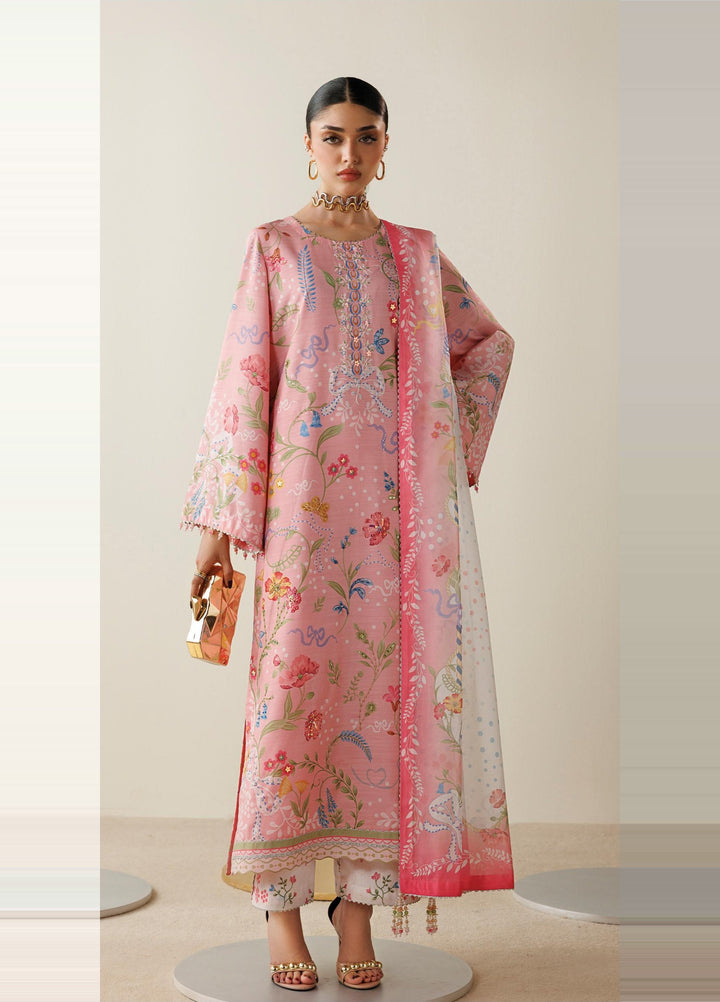 Orlina by Jazmin Unstitched Printed Rawsilk 3 Piece Suit JZ26UO OR26-D04 - Festive Collection