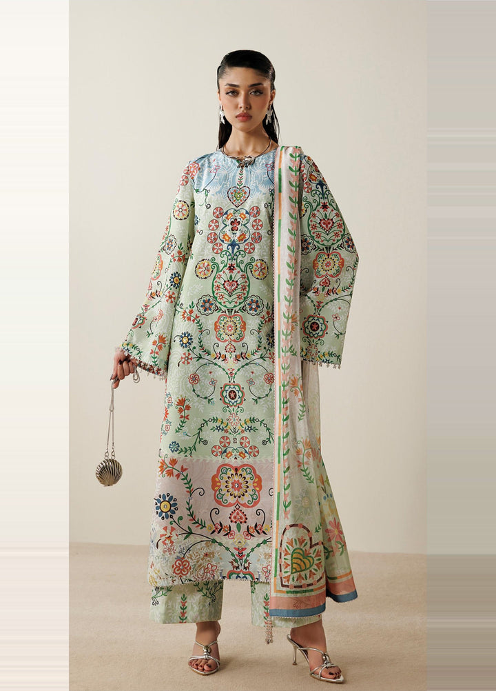 Orlina by Jazmin Unstitched Printed Rawsilk 3 Piece Suit JZ26UO OR26-D10 - Festive Collection