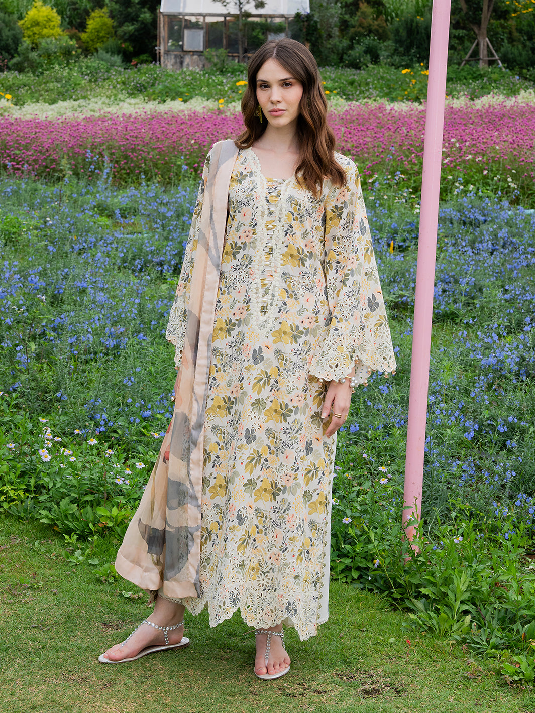 Oh So Cherry by Izel Unstitched Embroidered Lawn 3 Piece Suit Orchid - Eid Collection