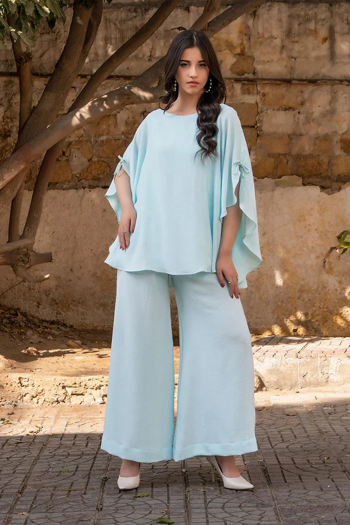 Dhaga Women Pret Solids 2 Piece Seersucker Lunar loop SS25DSD409 - Summer Collection