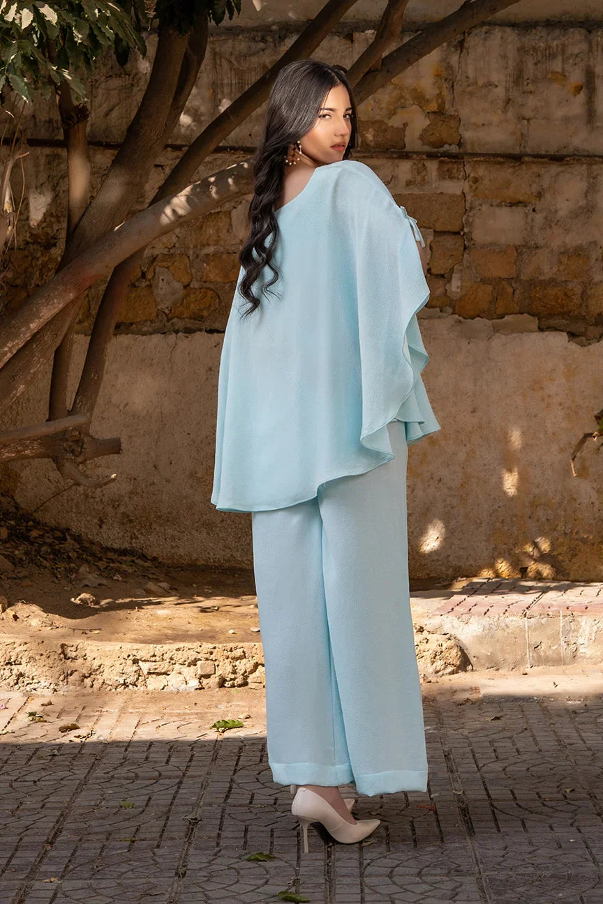 Dhaga Women Pret Solids 2 Piece Seersucker Lunar loop SS25DSD409 - Summer Collection