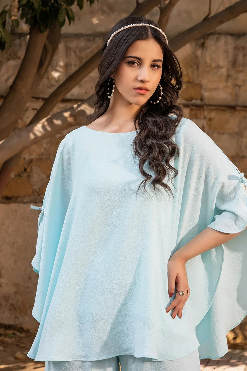 Dhaga Women Pret Solids 2 Piece Seersucker Lunar loop SS25DSD409 - Summer Collection