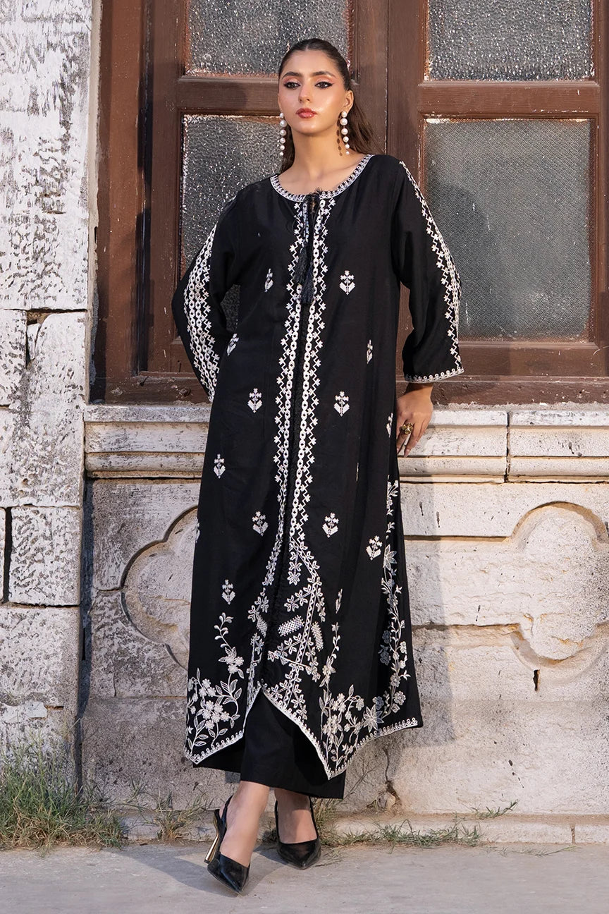 Dhaga Women Pret Embroidered 2 Piece linen Ethereal twilight SS25DSE139 - Summer Collection