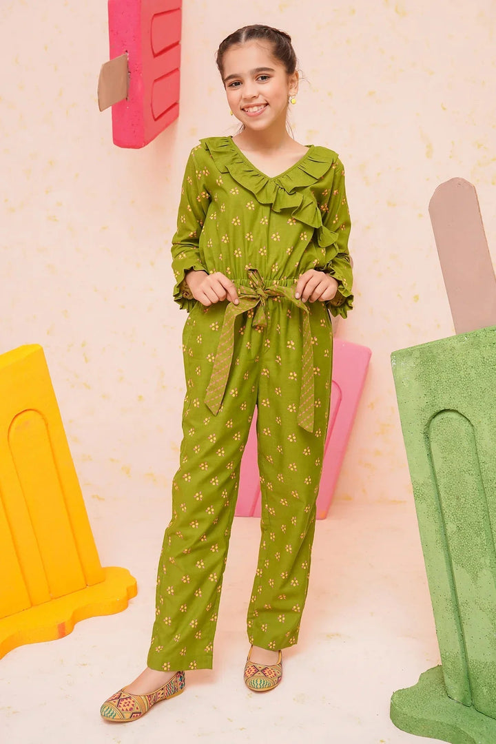 Ochre RTW Printed Cotton Jumpsuit Girls 1 Piece OWT-JMP-05 - Winter Collection