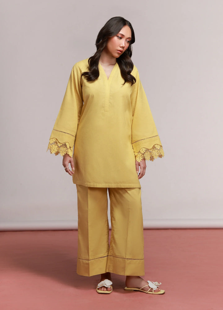 House of Meem RTW Solids Linen 2 Piece Suit Ochre Casual Collection