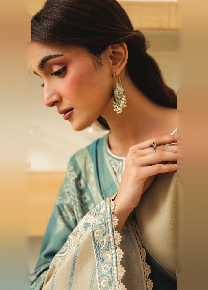 Onara by Humdum Unstitched Embroidered Khaddar 3 Piece Suit HD26UKO D-02 - Winter Collection