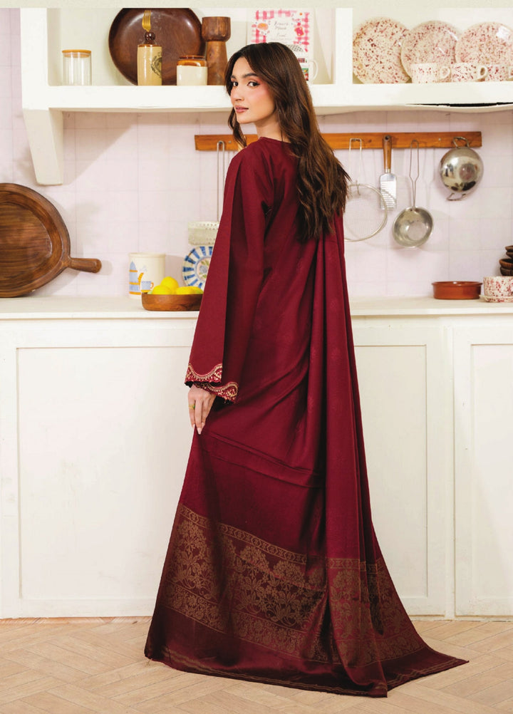 Onara by Humdum Unstitched Embroidered Khaddar 3 Piece Suit HD26UKO D-03 - Winter Collection