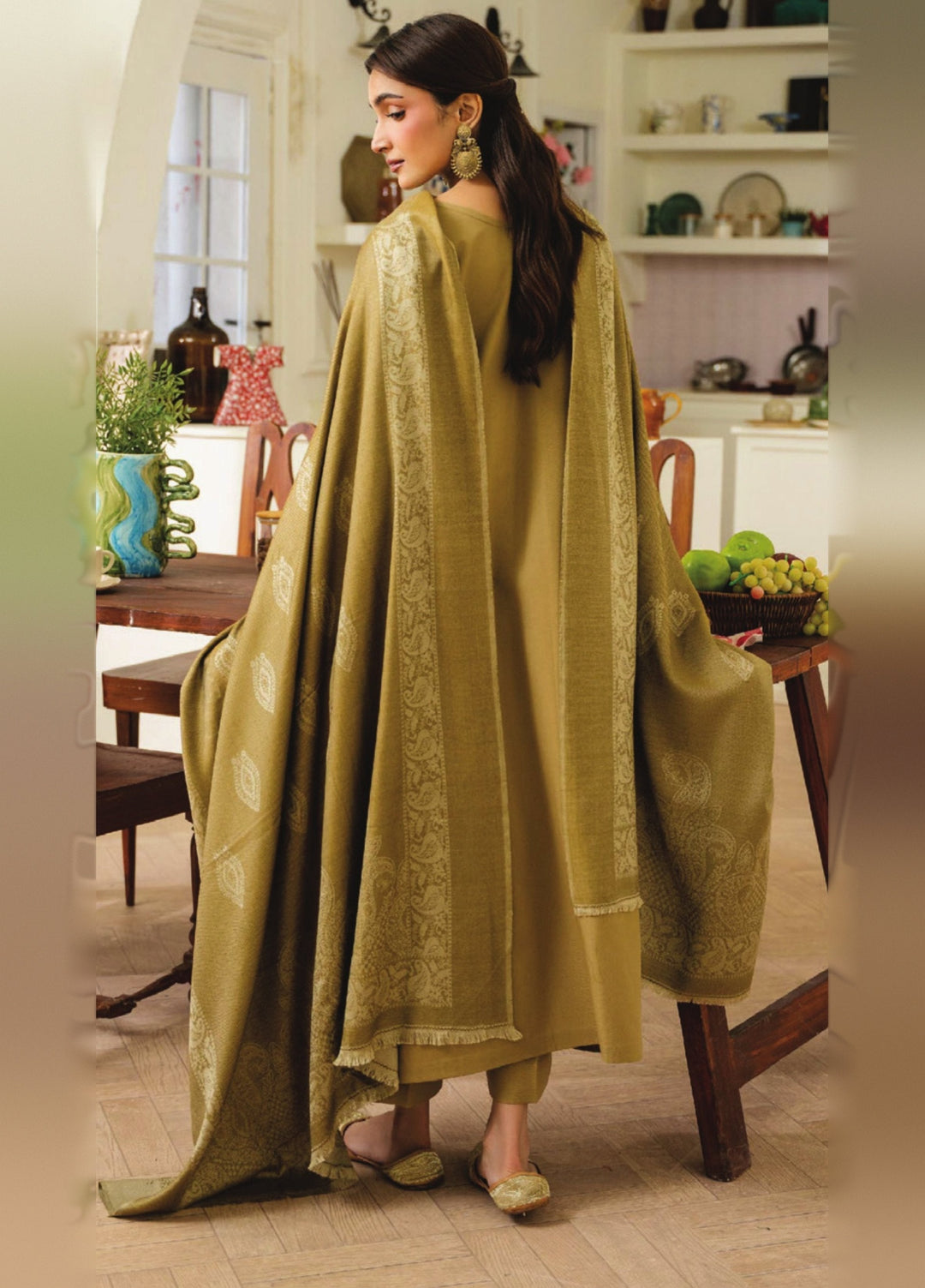 Onara by Humdum Unstitched Embroidered Khaddar 3 Piece Suit HD26UKO D-05 - Winter Collection