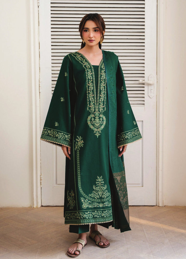 Onara by Humdum Unstitched Embroidered Khaddar 3 Piece Suit HD26UKO D-06 - Winter Collection